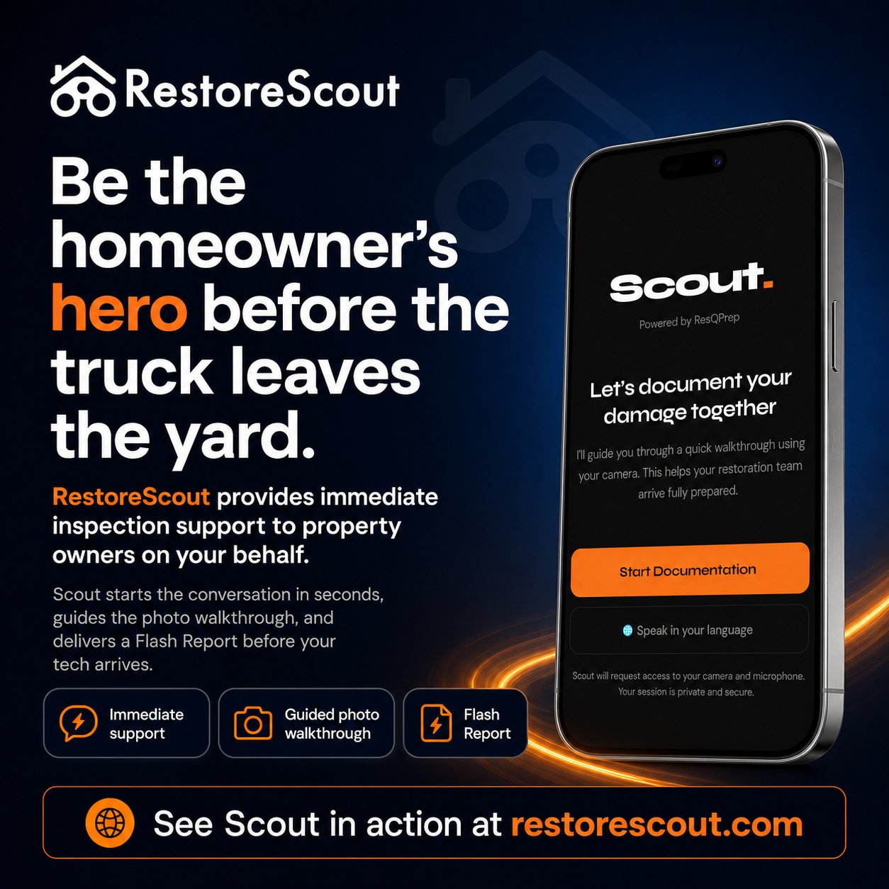 RestoreScout: Be the homeowner's hero.