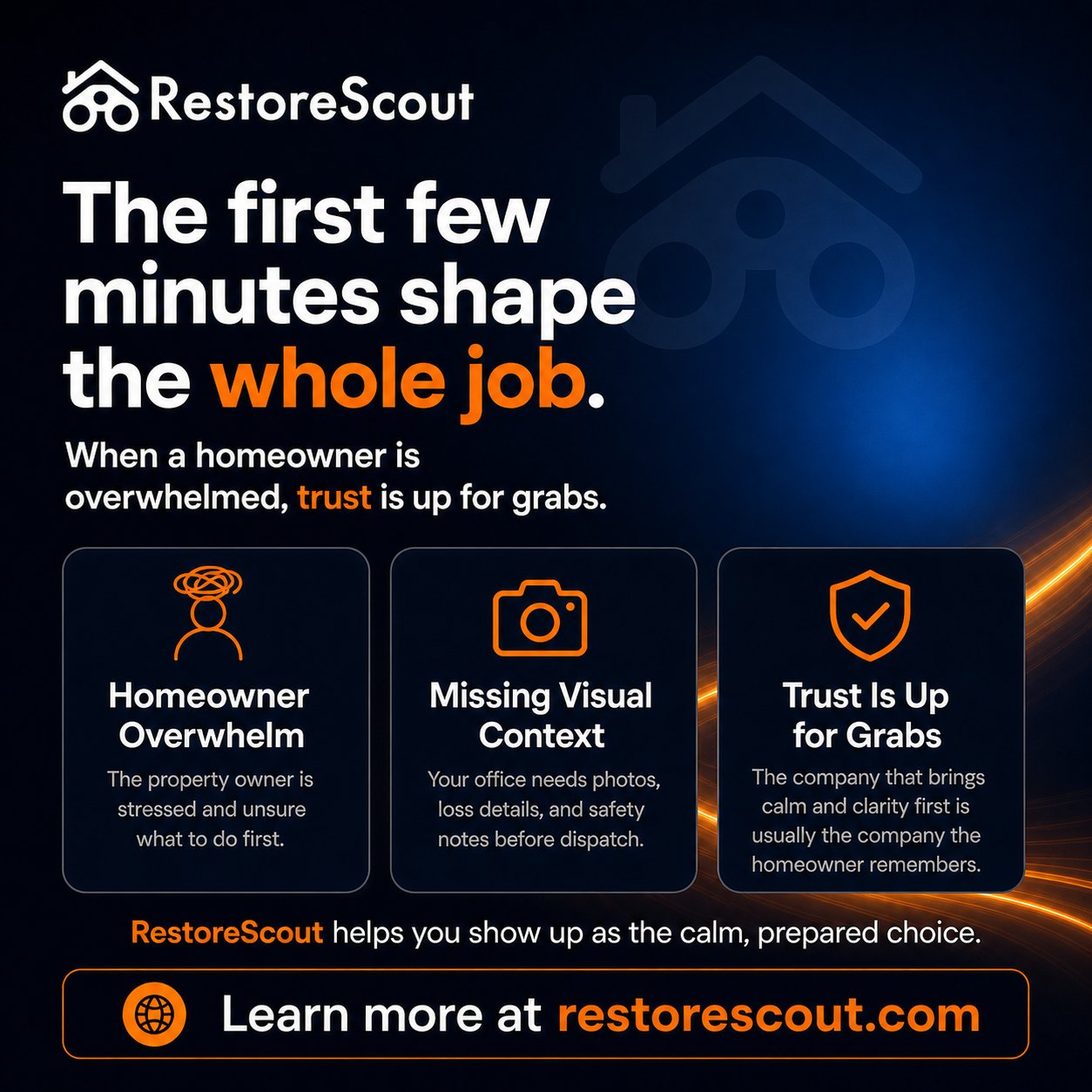 RestoreScout: The first few minutes shape the whole job.