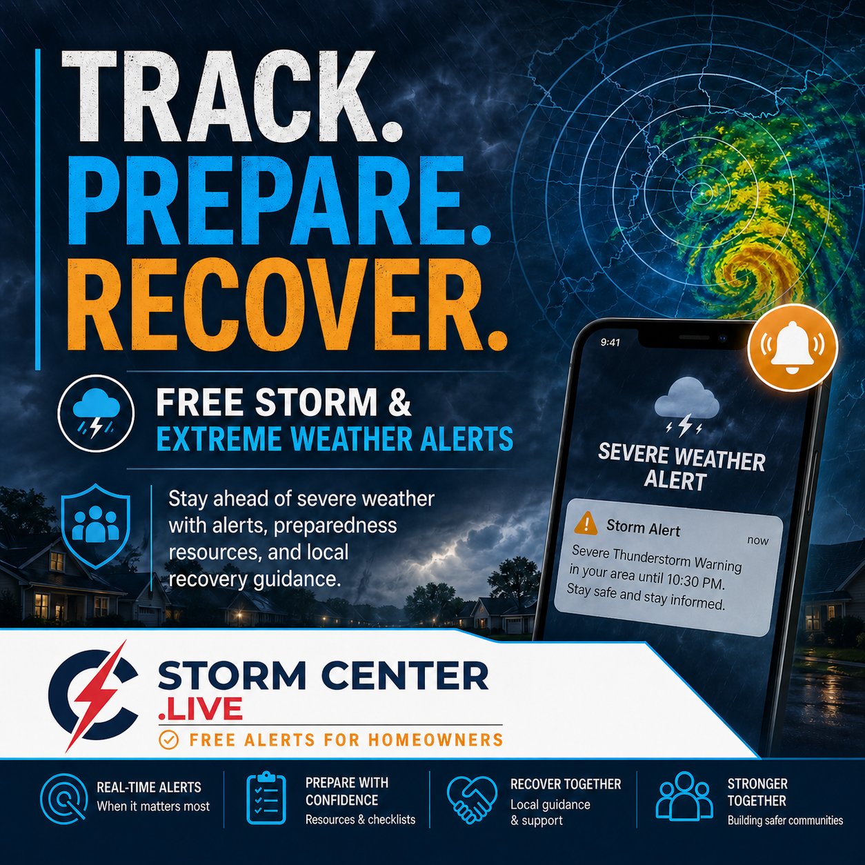 Storm Center: Track. Prepare. Recover.